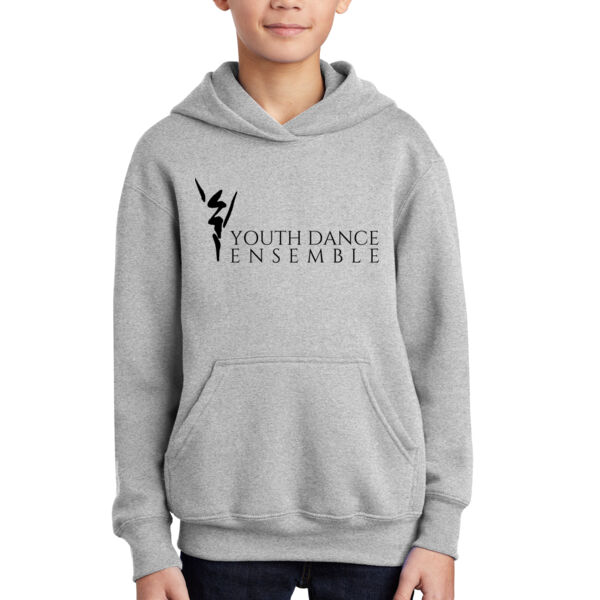 Port & Company® Youth Core Fleece Pullover Hooded Sweatshirt - Printed Logo  Thumbnail