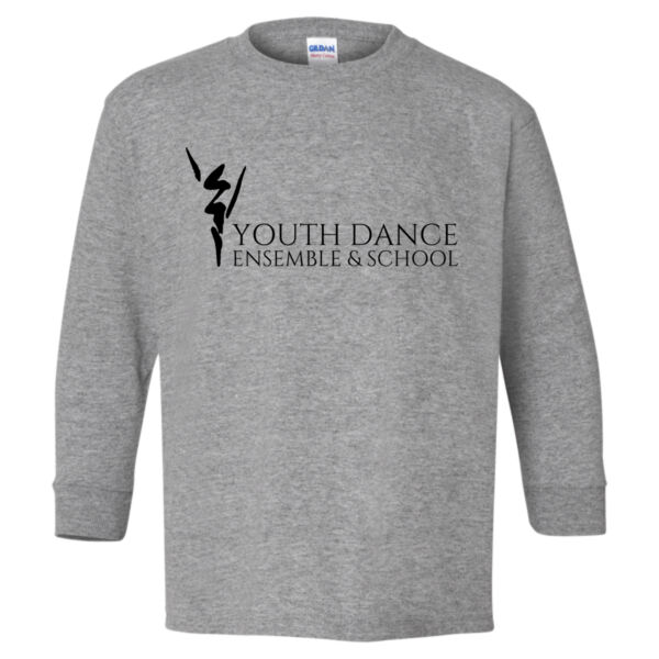 Gildan® Youth Heavy Cotton™ 100% Cotton Long Sleeve T-Shirt - Printed Logo Thumbnail
