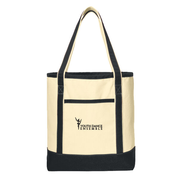 Port Authority - Large Cotton Canvas Tote - Embroidered Logo Thumbnail