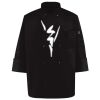 Ten Pearl Button Black Chef Coat Thumbnail